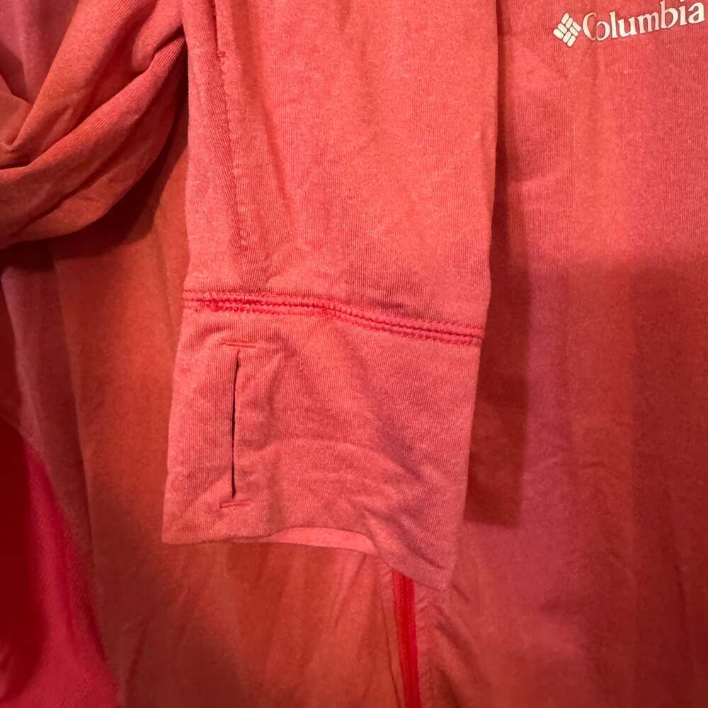Columbia Women's Sweet As Softshell Full-Zip Hooded Jacket in Red/Coral - Picture 4 of 6